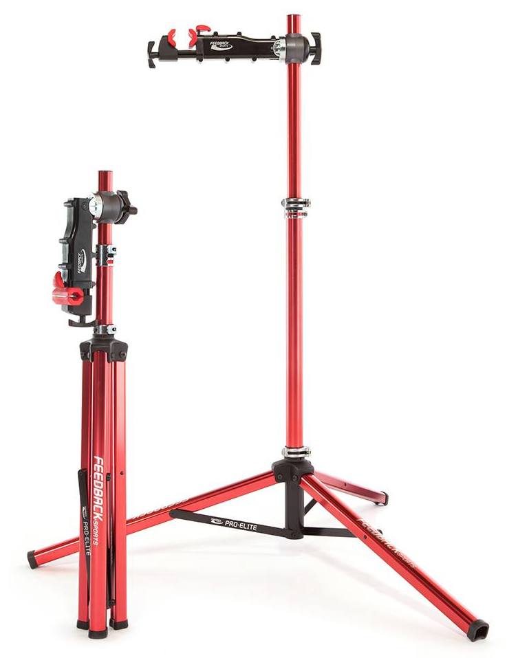 Feedback sports pro elite bike repair stand floded and upright 1